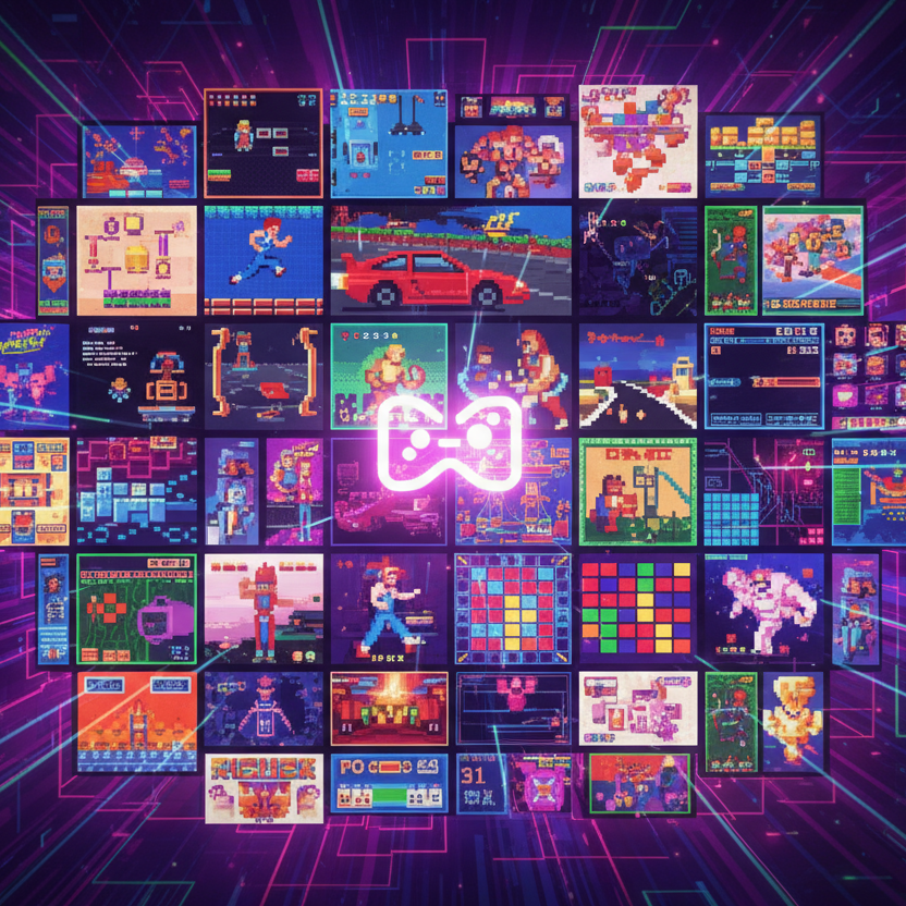 Retro Games Mosaic